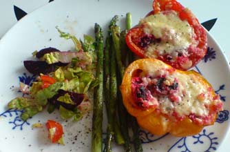 Mary Jone's stuffed peppers