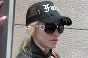 Madonna leaving the gym