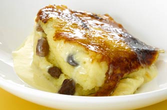 Gary Rhodes' bread and buttery pudding