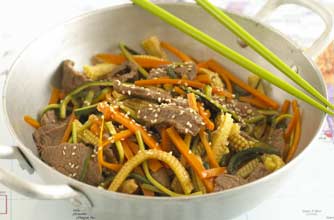 Annabel Karmel's sesame beef stir fry