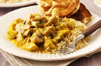 Mushroom korma