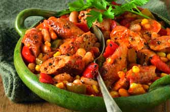Quorn sausage casserole Quorn sausage casserole