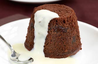 Christmas chocolate pudding