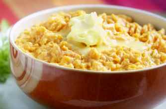 Cheesy sweet potato and carrot mash recipe Cheesy sweet potato and carrot mash recipe