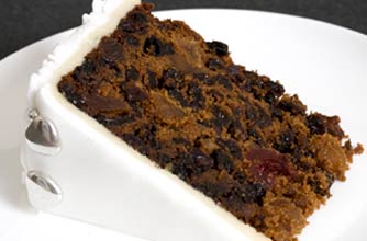 Pineapple and cranberry fruitcake