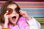 Child dressing up