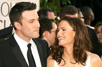 Jennifer Garner and Ben Affleck at the 64th Annual Golden Globe Awards_Rex