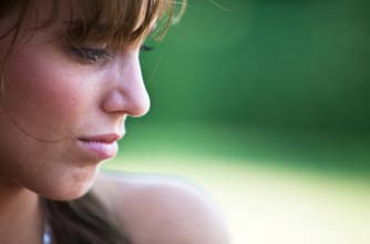 depressed woman