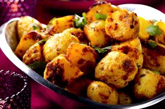 Roast spiced potatoes