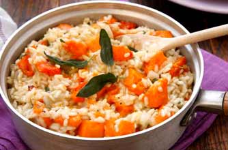 Butternut squash and sage risotto Butternut squash and sage risotto