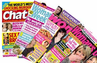 Woman magazine, Woman's Weekly, Woman's Own, Sister mags, Chat 27 - 29 July