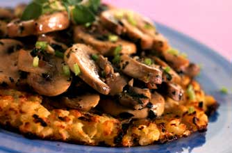 Swiss mushroom rosti Swiss mushroom rosti