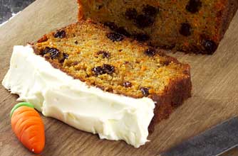 Carrot and raisin loaf