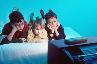 Kids watching TV instead of playing outside Kids watching TV instead of playing outside