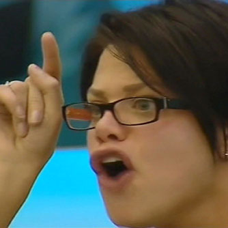 Jade Goody arguing with Shilpa Shetty, Celebrity Big Brother, January 2007 Jade Goody arguing with Shilpa Shetty, Celebrity Big Brother, January 2007