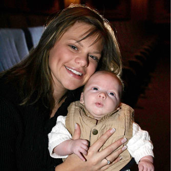 Jade Goody with son Freddie, December 2004 Jade Goody with son Freddie, December 2004
