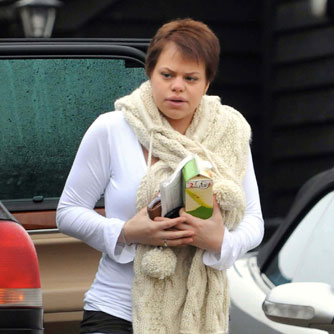 Jade Goody leaving home, december 2008 Jade Goody leaving home, december 2008