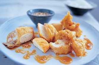Chicken in garlic vinegar sauce