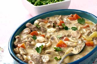 White wine veal stew