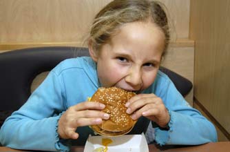 Children Eating Unhealthy