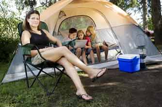 Camping holiday