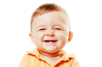 Baby laughing
