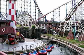 Blackpool pleasure beach rollercoasters