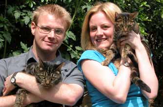 Anna with her cats