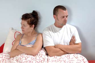 Couple in bed