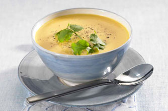 Creamy carrot and parsnip soup