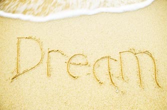Dream written in the sand