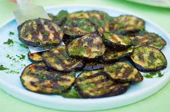 Woman's Weekly grilled aubergine salad Woman's Weekly grilled aubergine salad