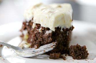 Phil Vickery's fudgy almond cake