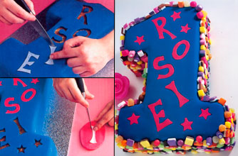 Number 1 birthday cake
