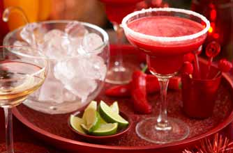 Rasberry and chilli maragarita