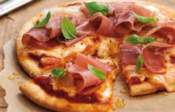 Napolina prosciutto basil and mozarella Pizza
