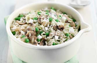 Garden pea risotto Garden pea risotto