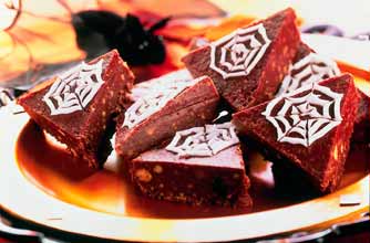 Halloween rocky road triangles