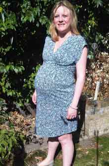 Anna at 37 weeks pregnant