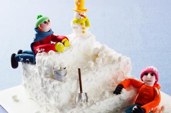 Snow much fun cake Snow much fun cake