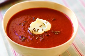 Recipes, Sofia Larina-Craxton's tomato borscht