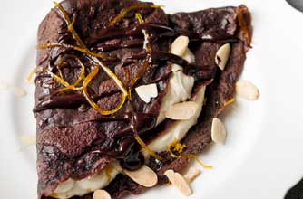Gordon Ramsay's chocolate crepes