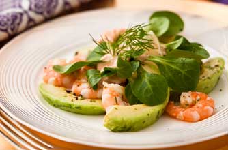 Prawn and avocado salad Prawn and avocado salad