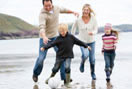 Family-on-beach