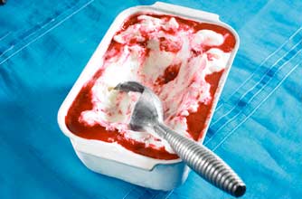 Raspberry ripple ice cream Raspberry ripple ice cream