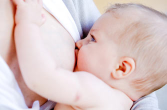 Baby breastfeeding
