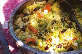 Gordon Ramsay's vegetable pilau from Great Escape