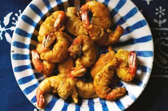 Gordon Ramsay's spicy prawn pakoras from Great Escape