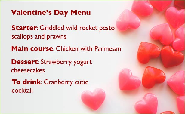 Valentine's Day menu - not too tricky