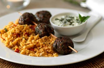Spring lamb skewers recipe